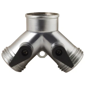 2 PACK Melnor Metal 2-Way Hose Valve 312S - Picture 1 of 1