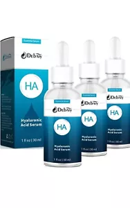 3 Pack Hyaluronic Acid Serum for Face Refreshing Moisturize Anti Aging Serum (1F - Picture 1 of 5
