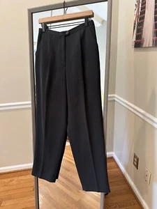 Dressbarn Hose Damen schwarz gefüttert Plissee Seitenreißverschluss 10 Petite High Rise Karriere - Bild 1 von 5