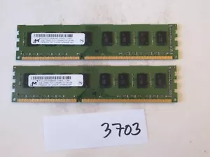 Micron 2x2Gb=4Gb PC3-10600 1333Mhz DDR3 Desktop Memory RAM (3703) - Picture 1 of 2