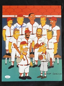 Foto firmata Jose Canseco Oakland A's 40/40 Club Simpsons 11x14 ~ JSA COA - Foto 1 di 5