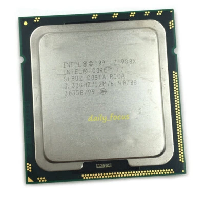 Intel Core i7-980X 3.33 GHz LGA1366 6 cores 12 threads SLBUZ CPU Processor 12 MB - Image 1 of 4