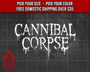 Cannibal Corpse Logo Decal for Car Sticker for Laptop Death Metal - Picture 1 of 6
