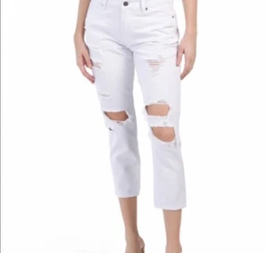 Women’s New🌿Destructed inch skinny white skinny Jean Size 1 KanCan Juniors - Foto 1 di 7