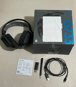 Logitech G733 LIGHTSPEED Wireless RGB Gaming Headset Black *A-GRADE* (FREE SHIP) - Picture 1 of 11