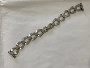 CINTURINO PER OROLOGIO UNISEX  IN ACCIAIO INOX VINTAGE MM.18 NUOVO. - Bild 1 von 10