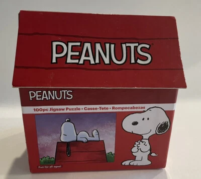 NEW SNOOPY 100 Piece Puzzle SLEEPING ON HOUSE Peanuts 2018 - Image 1 of 4