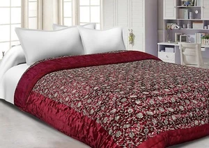 Silk Cotton Famous Jaipuri Razai for Double Bed Winter Quilt Blanket King Size - Picture 1 of 3