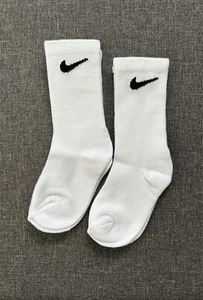 Nike Everyday Crew Cotton 2 Pairs Socks XXS Kids Junior Infant Children Boy Girl - Picture 1 of 6