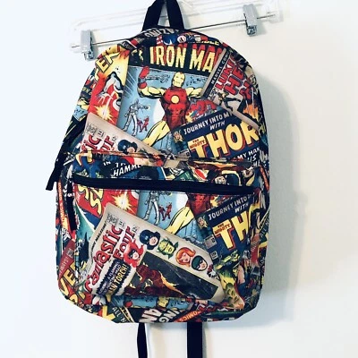Marvel Comics Backpack 17" Laptop Sleeve School Book Bag - Image 1 of 4