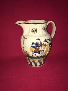 LA3 Staffordshire Pearlware Prattware Krug Taverne Typ Szenen ca. 1825 - Bild 1 von 9