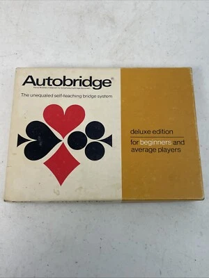 Vintage Autobridge Bridge Game Play Yourself Teaching Beginners Advanced Board - Image 1 of 4