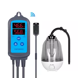 Digital WiFi Hygrostat Humidity Control + Reptile Foggers Humidifier Fog Mister - Picture 1 of 19