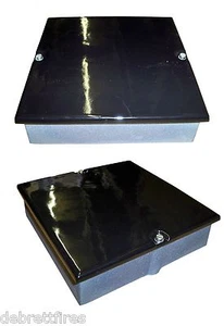 9 x 6 Esmalte Brillo Negro Hollín Puerta Caja Inspección Chimenea Sombra Estufa 23 x 15 cm - Imagen 1 de 5