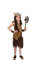 Smiffys Viking Girl Costume, Brown (Size L) - Foto 1 di 3