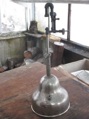 Rare Antique Coleman Model R Lamp w/ Burner Assembly, Rusted Out Bottom - Image 1 of 4