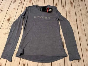 Brand New Spyder Active Blue Womens Workout Shirt - Picture 1 of 2