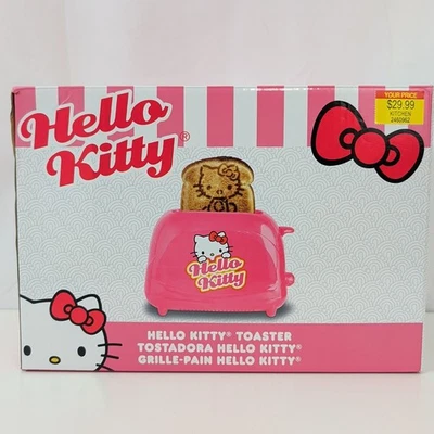Neu Hello Kitty Toaster unheimliche Marken 2 Scheiben Cool Touch Toasts Bild auf Brot - Bild 1 von 4
