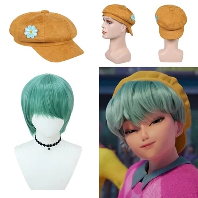 SAjA Niños Bebé Sombrero Amarillo y Peluca Verde Carnaval Fiesta Juegos con disfraces Accesorios Foto 1 de 4