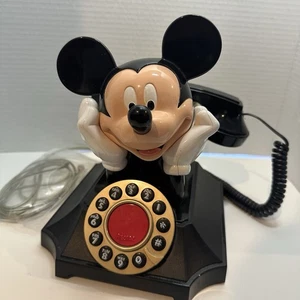 Telefon Mickey Mouse Festnetz mit Empfänger Drucktaste Wahlwiederholung - Bild 1 von 10