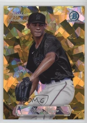 2023 Bowman Chrome Draft Sapphire Edition Gold Refractor /50 Noble Meyer #SS-18 - Image 1 of 2