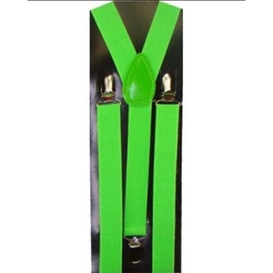 Lime Green Children’s Suspenders Adjustable from 16” to 27” - Picture 1 of 1