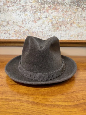 SOMBRERO DE FIELTRO DE PIEL "VELOUR" BORSALINO ALESSANDRIA RARO DE COLECCIÓN EN TALLA 5 Foto 1 de 4