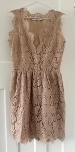 STELLA McCARTNEY Nude Pink Lace Mini Dress Size UK *GORGEOUS* IT 42 UK 10 - Picture 1 of 9