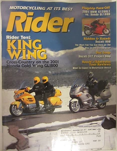 Rider Magazine February 2001 Rider Test King Wing Cross-Country on the 2001 Hond - Picture 1 of 2