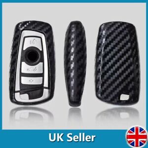 Carbon Fiber Key Cover for BMW Remote Fob Case 2 3 4 Button Key Silicone -UK