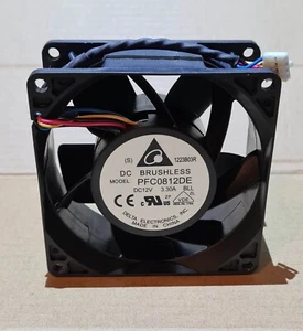 PFC0812DE 12V 3.3A cooling fan EU stock. - Afbeelding 1 van 5