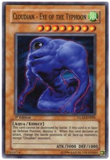 Yu-Gi-Oh! GLAS-EN005 Cloudian - Eye of the Typhoon super rare 1st ed. MINT