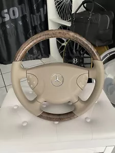 Mercedes-Benz Holz Leder Lenkrad Vogelaugen Leder Stone E Klasse W211 S211 Bis - Bild 1 von 12