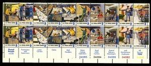 US 1498a (1489-98), 1973 POSTAL SERVICE, BOTTOM PBOF20, MNH (US2006) - Picture 1 of 1