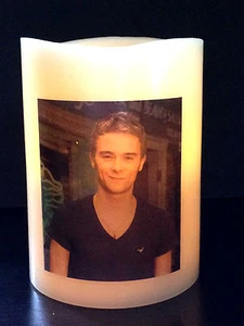CORONATION STREET David Platt ELECTRONIC FLICKERING CANDLE Jack P Shepherd - Bild 1 von 1