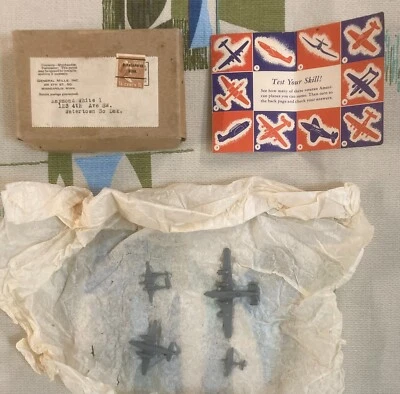 Aviones de cereales Kix Segunda Guerra Mundial con folleto y correo Foto 1 de 4