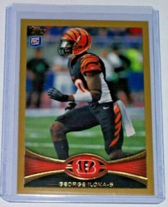 2012 Topps Gold Rookie Parallel George Iloka /2012 Bengals Vikings Boise State - Picture 1 of 1