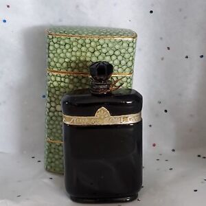 Vintage Caron Nuit De Noel 5/8 oz Baccarat Perfume Bottle in Faux Shagreen Box