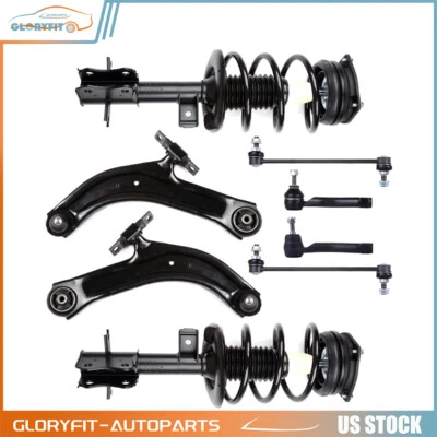 Front For 2007-2012 Nissan Sentra Complete Struts Ball Joint Control Arm 8x - Image 1 of 4