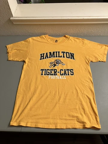 Hamilton Tiger Cats Men’s T-shirt Medium CFL Football Bulletin Cover