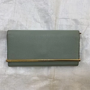 Cartera vintage HENRI BENDEL de cuero granulado azul claro talla 7,5x4 - Imagen 1 de 11