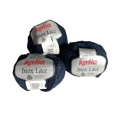 Katia Inox Lace Merino Extra Fine Yarn Color 204 Three 224 Yds Each New - Image 1 of 3