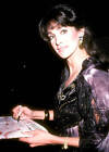 Actress Connie Sellecca on October 8, 1986 dining at Spago in- 1986 Old Photo 1