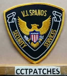 VJ SPANOS SECURITY SERVICES (POLIZEI) SCHULTERAUFNÄHER - Bild 1 von 2