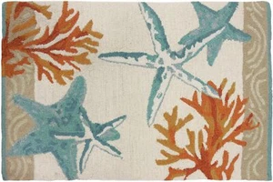 Homefires Rugs Rectangular Coastal Reef Accent Rug - Picture 1 of 2