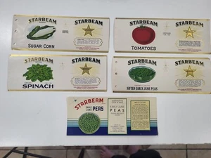 LABEL Starbeam Can Columbus Wisconsin Lot of 5 File Copies - Picture 1 of 1