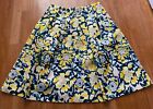 H&M YELLOW FLORAL PRINT A-LINE SKIRT..BRAND NEW..SIZE 16..SUMMER/HOLIDAYS..