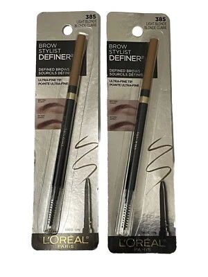 2) L'Oréal Brow Stylist Shape & Fill EyeBrow #385 Light Blonde - 0.008 Oz Ea. - Image 1 of 4