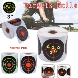 3 inch Shooting Splatter Target Stickers Adhesive Reactive Targets Paper Roll - Picture 1 of 19
