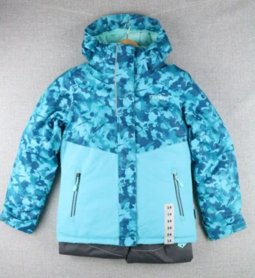 XMTN Niña Niño Invierno 2 Piezas Traje de Nieve Azul Negro Carbón 3M Aislamiento Talla 12,14 Foto 1 de 4